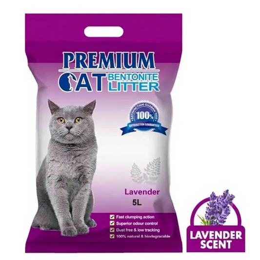 Premium Cat Higiene Y Salud Bentonita Arena Para Gatos Premium Aroma Lavanda 