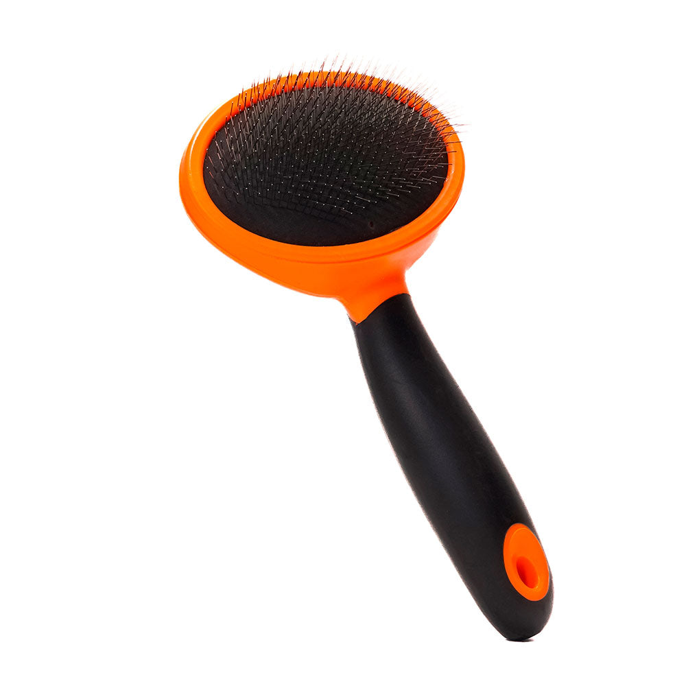 PELU2 - Cepillo Para Perros y Gatos Curvo Grande