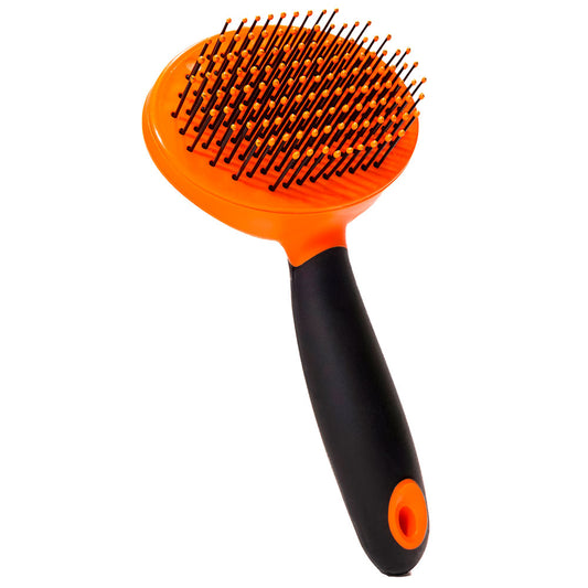 PELU2 - Cepillo Para Perros y Gatos Puntas Redondas Grande