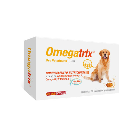 PETGEL - Complemento Nutricional Para Perro y Gato Omegatrix Omega 3 y 6 Con 30 Tabs