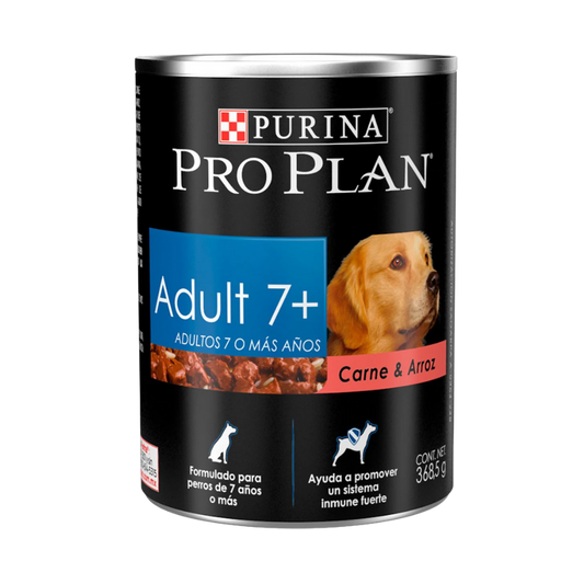 PRO PLAN - Alimento Húmedo En Lata Para Perro Senior Receta Carne y Arroz 368 g