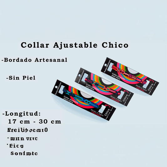 PUNTO MEXICANO - Collar Chico Ajustable Para Perro
