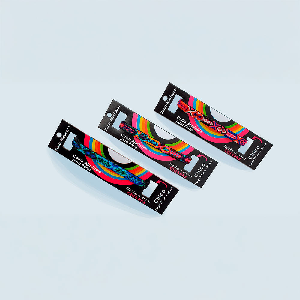 PUNTO MEXICANO - Collar Chico Ajustable Para Perro