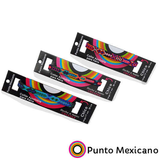 PUNTO MEXICANO - Collar Chico Ajustable Para Perro