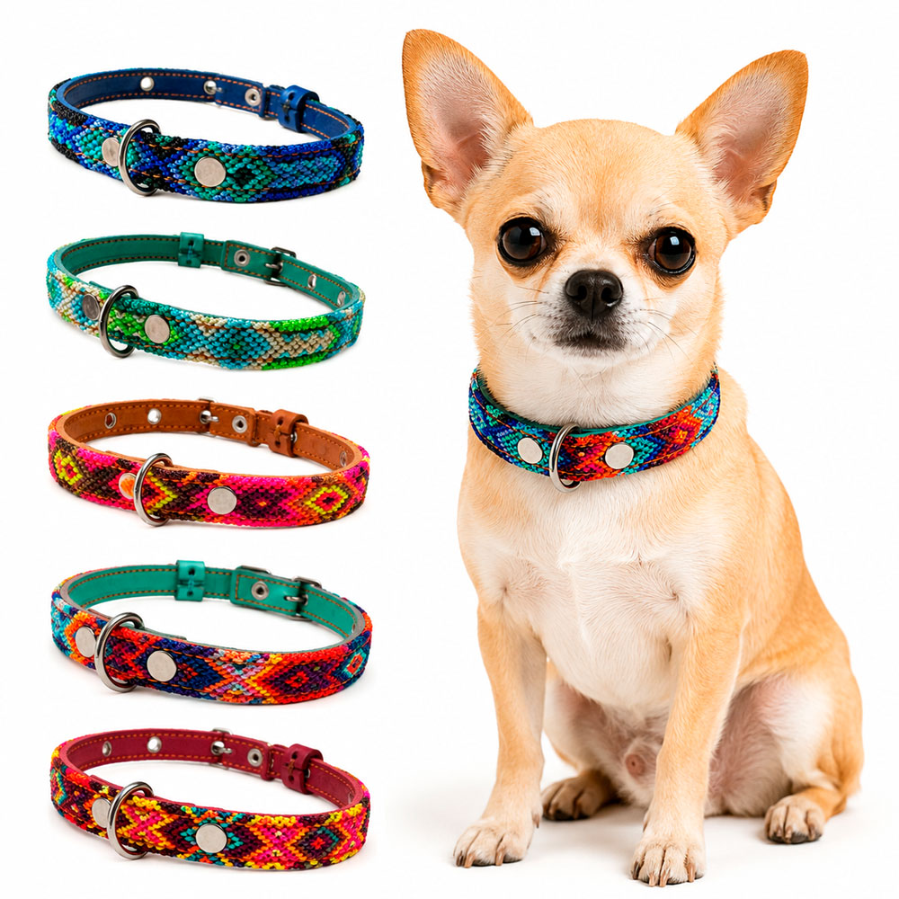 PUNTO MEXICANO - Collar Corrido Para Perro 27x1 Cm