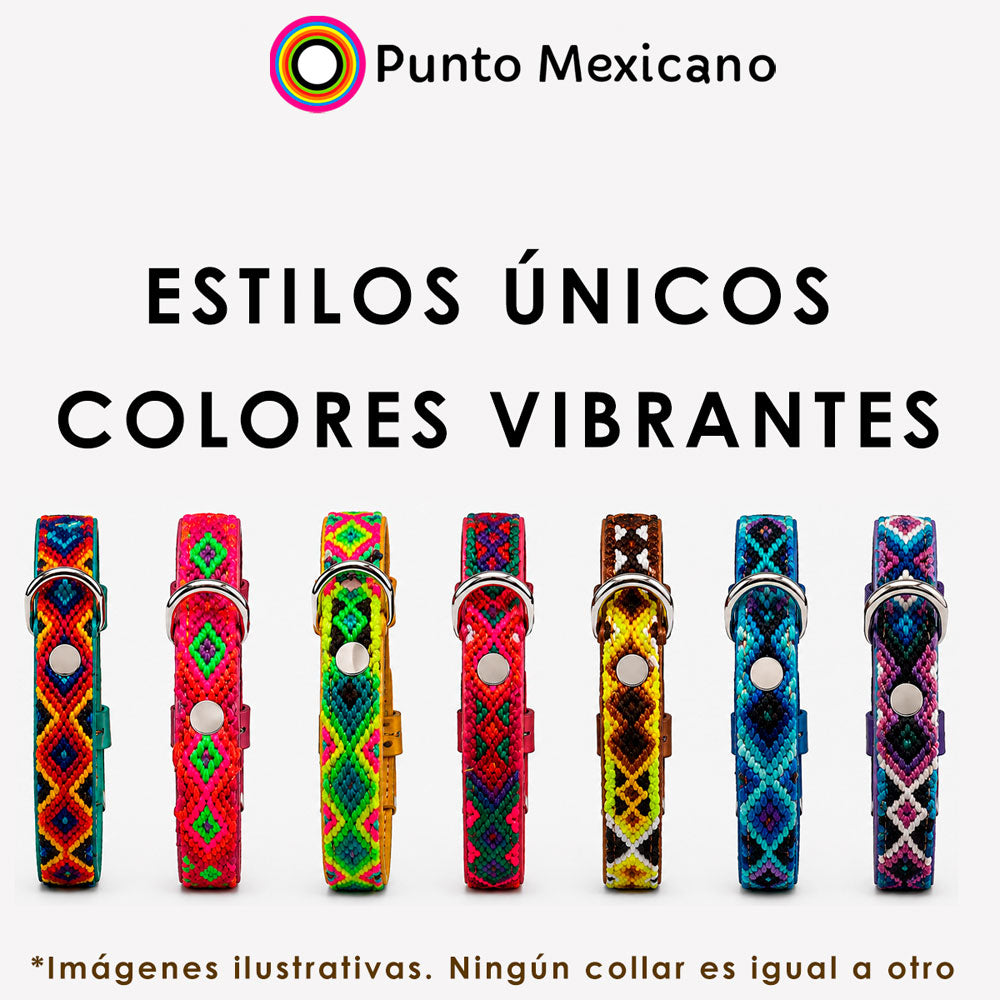 PUNTO MEXICANO - Collar Corrido Para Perro 60x2 Cm