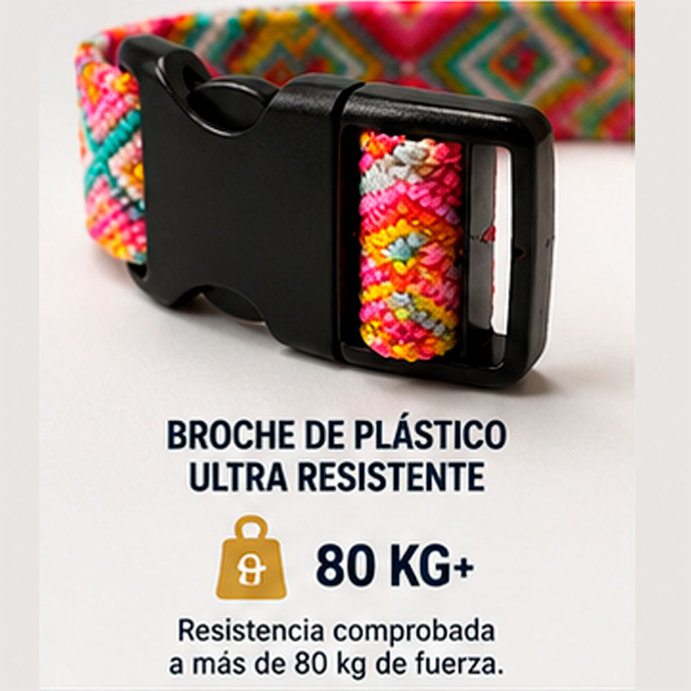 PUNTO MEXICANO - Collar Grande Ajustable Para Perro