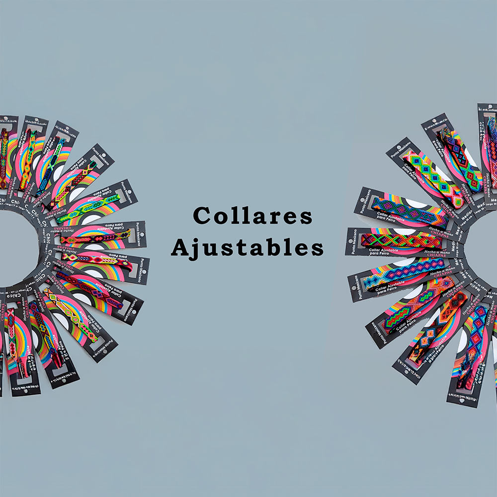 PUNTO MEXICANO - Collar Mediano Ajustable Para Perro