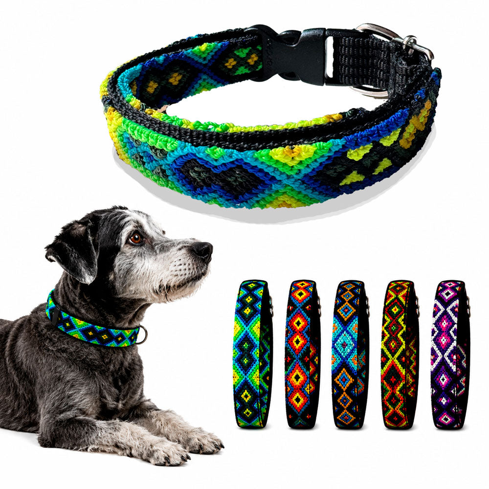 PUNTO MEXICANO - Collar Mediano Ajustable Para Perro