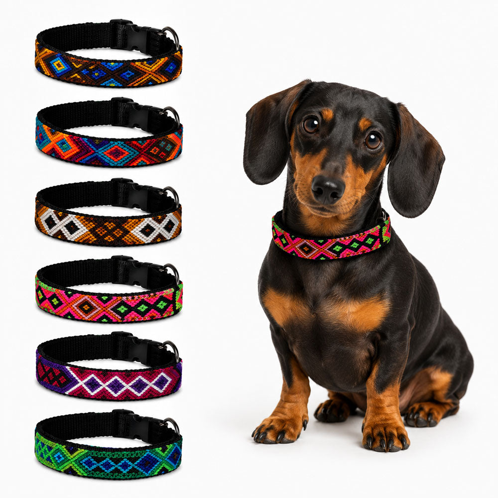 PUNTO MEXICANO - Collar Mediano Ajustable Para Perro