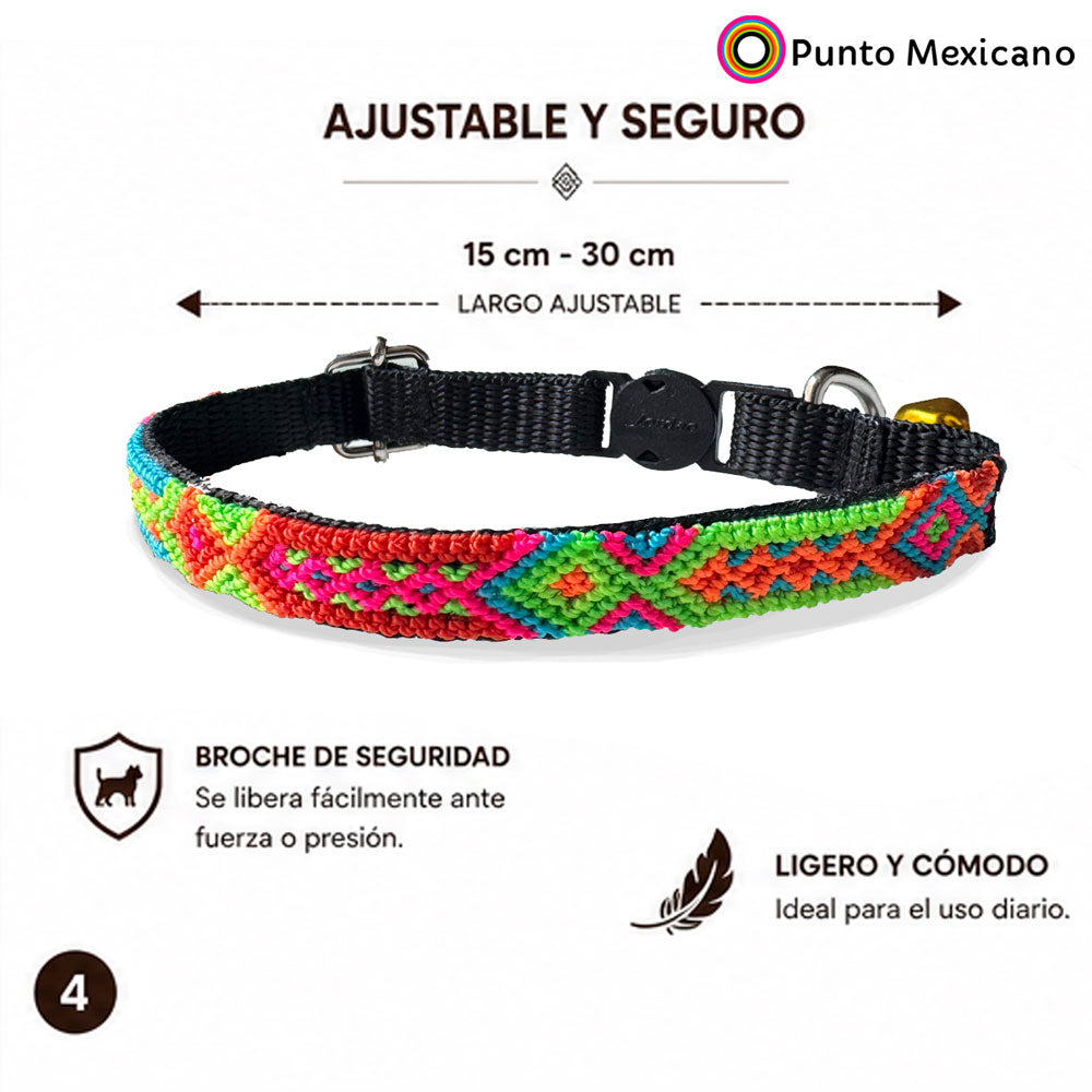 PUNTO MEXICANO - Collar Para Gato 17 Cm
