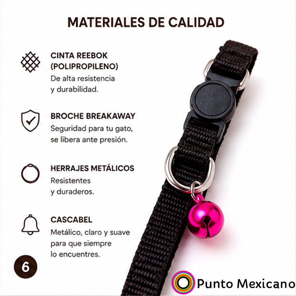 PUNTO MEXICANO - Collar Para Gato 17 Cm