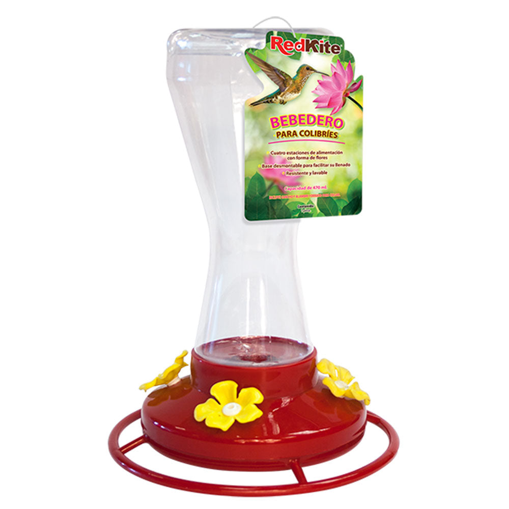REDKITE - Bebedero Para Colibrí Con 4 Estaciones 470 ml