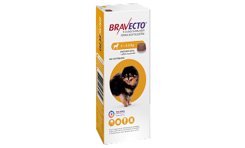 Msd Bravecto P/Perro 3 M 112.5 Mg De 0 A 4.5 K Antipulgas Tableta