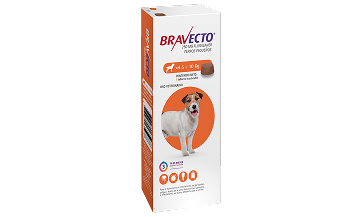 Msd Bravecto P/Perro 3 M 250 Mg De 4.5 A 10 K Antipulgas Tableta