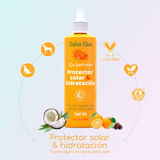 SAHA CAN - Bloqueador Solar e Hidratante Para Perro y Gato 400 ml