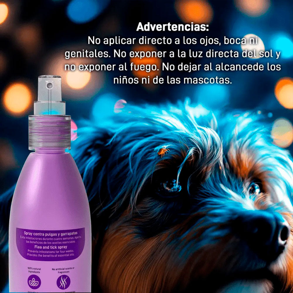 SAHA CAN - Spray Antipulgas Natural Para Perro 250 ml