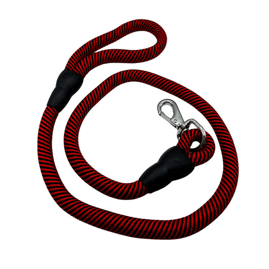 SAKURA - Correa Para Perro Gruesa Drako Roja 18 mm x 1.2 mts