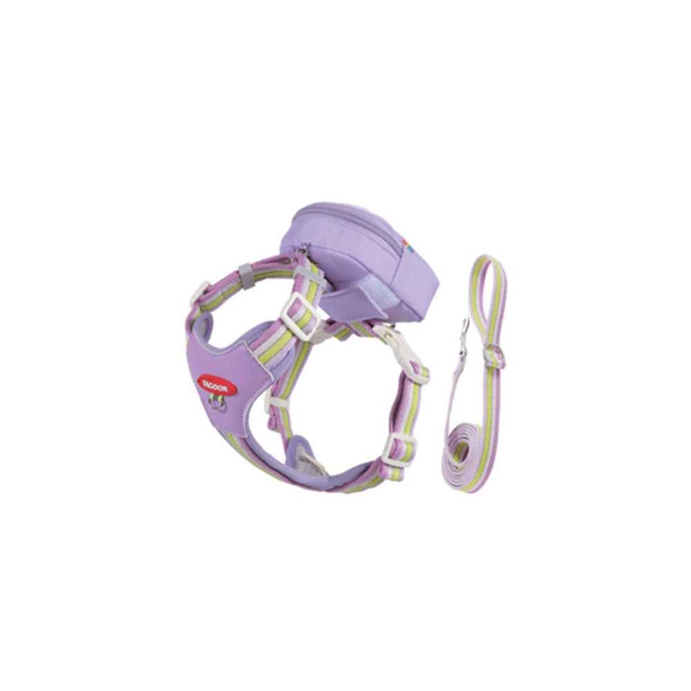 SAKURA - Pechera con Mochila Para Perro Color Morado 2 pzas