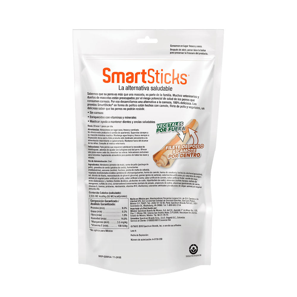 SMART BONES - Premios Para Perro Sticks De Camote 5 Pzas