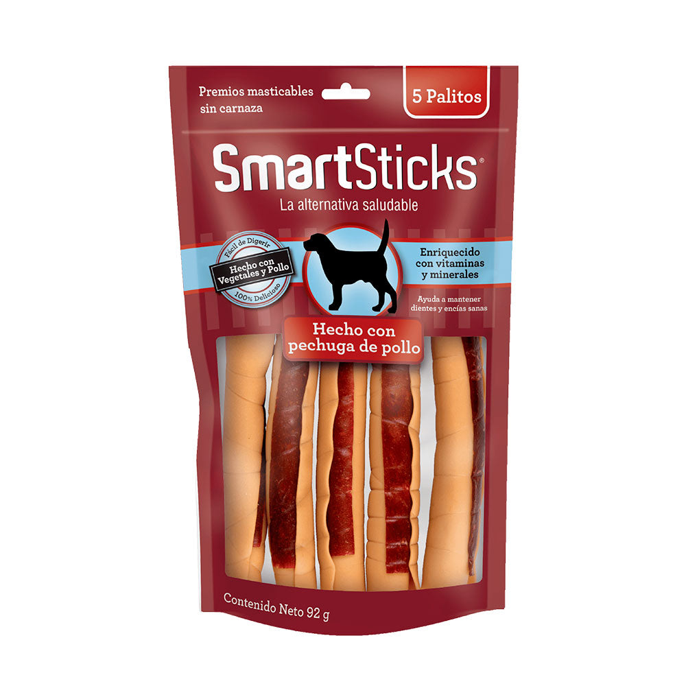 SMART BONES - Premios Para Perro Sticks De Pollo 5 Pzas