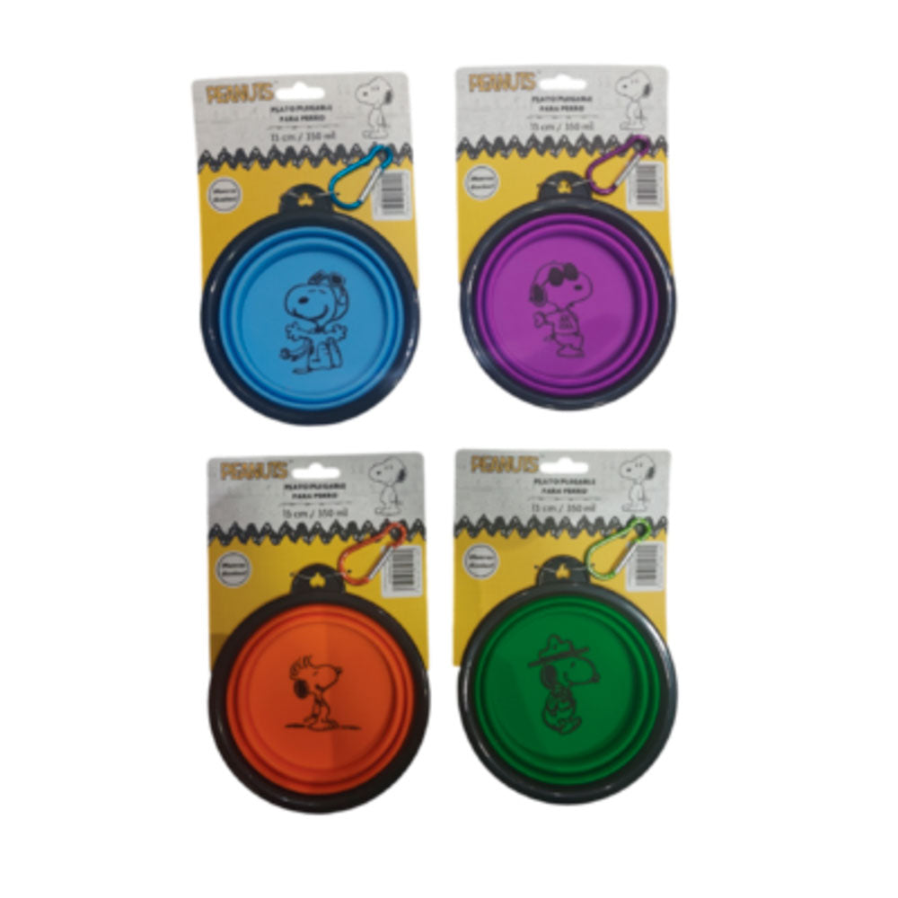 SMILE - Plato Compacto De Silicón Para Perro