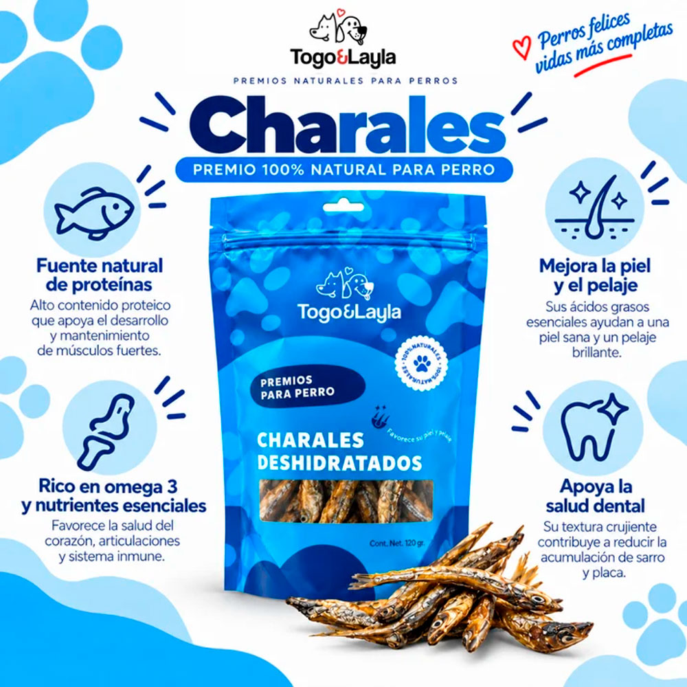 TOGO Y LAYLA - Premios Charales Para Perro 120 g