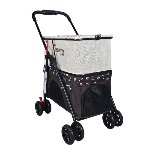 TRENDY PETS - Carriola Para Cachorro Ready To Go 12Kg 58x34