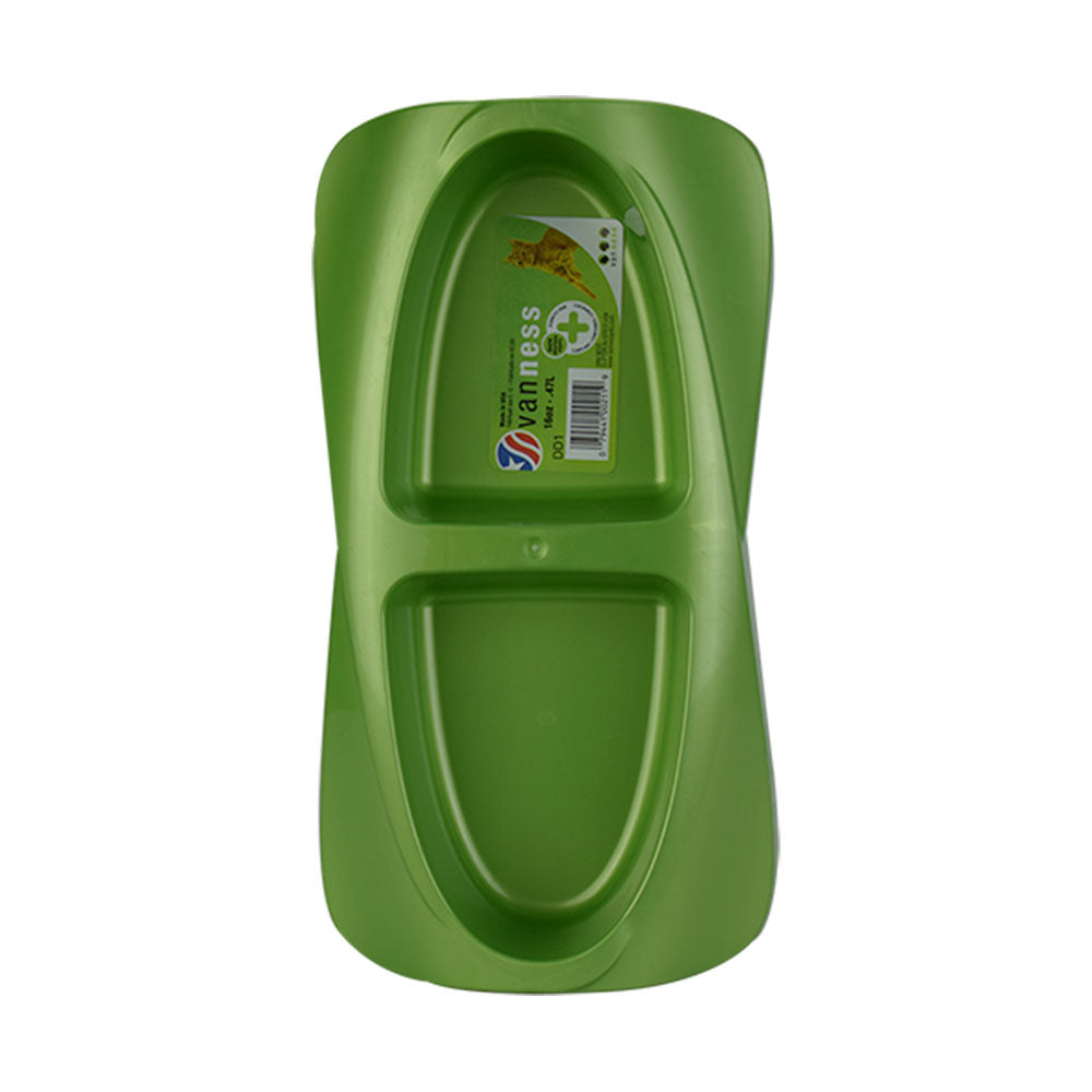 VAN NESS - Plato Doble Chico Para Perros y Gatos 473 ml