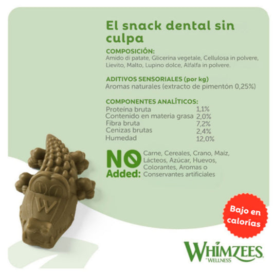 WHIMZEES - Snack Cocodrilo Para Perros S 1 PZ
