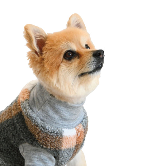 ZOOETERS - Suéter De Peluche Color Gris Para Perro T4