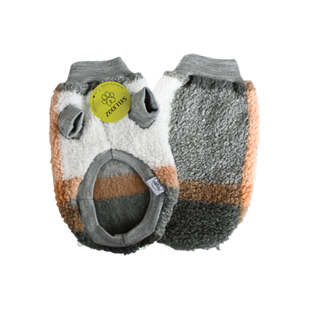 ZOOETERS - Suéter De Peluche Color Gris Para Perro T1