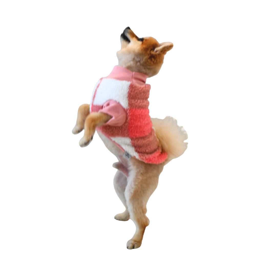 ZOOETERS - Suéter De Peluche Color Rosa Para Perro T1