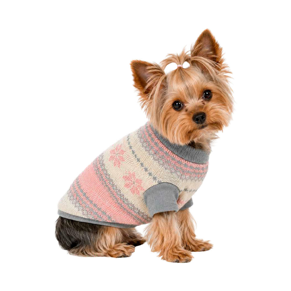 ZOOETERS - Suéter Navideño Rosa Para Perro