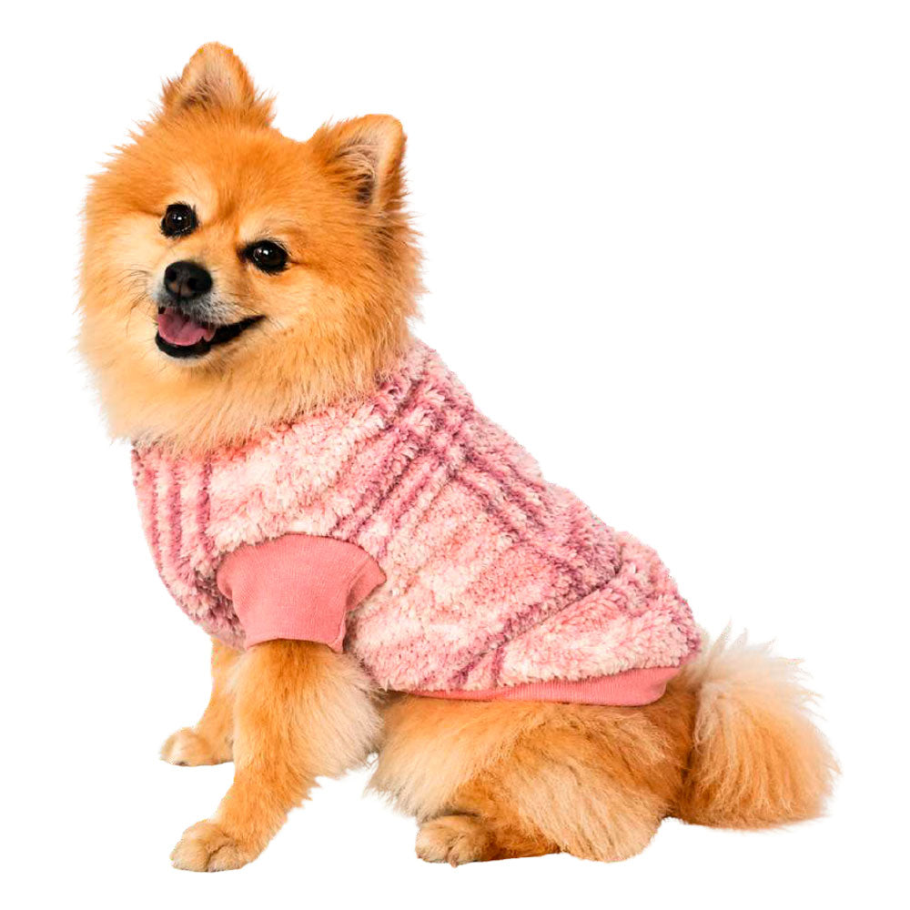 ZOOETERS - Suéter de Peluche Rosa Para Perro