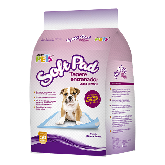 Tapete Entrenador Pads Fancy Pet 50 Pz Panales Todas Las Etapas Entrenamiento