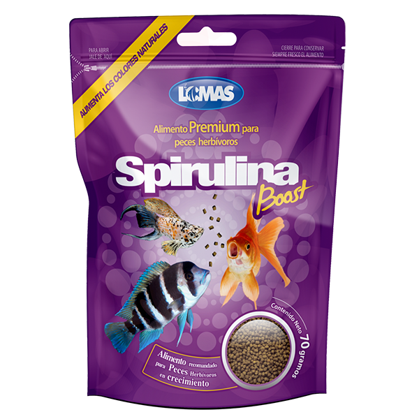 GRUPO LOMAS - Alimento Spirulina Boost Para Peces 70 g