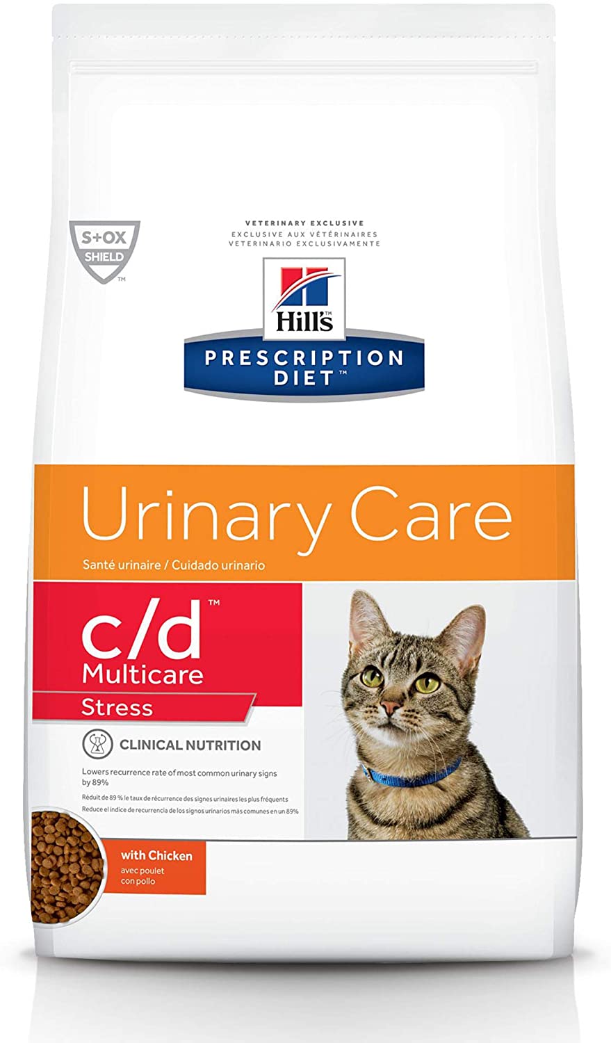 HILL'S PRESCRIPTION DIET - Alimento Seco Para Gato c/d Stress + Cuidado Urinario 1.8 Kg