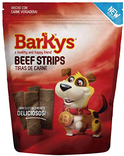 BARKYS - Premios Beef Strips Para Perro Tiras de Carne 100 g