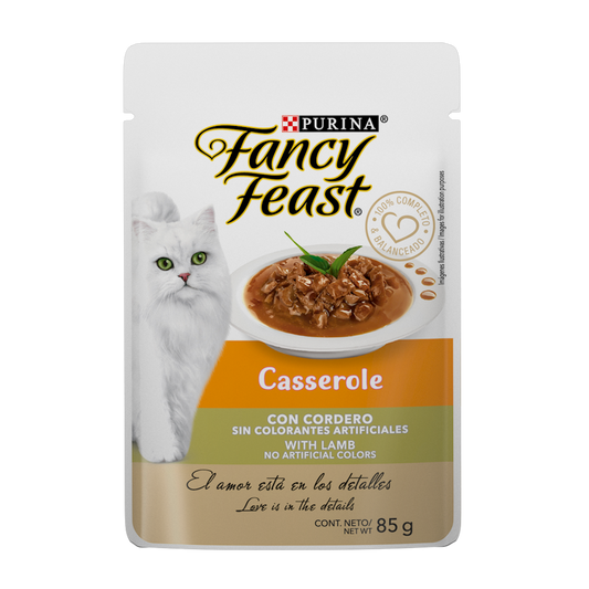 FANCY FEAST - Alimento Húmedo Casserole Cordero Pouch 85 g