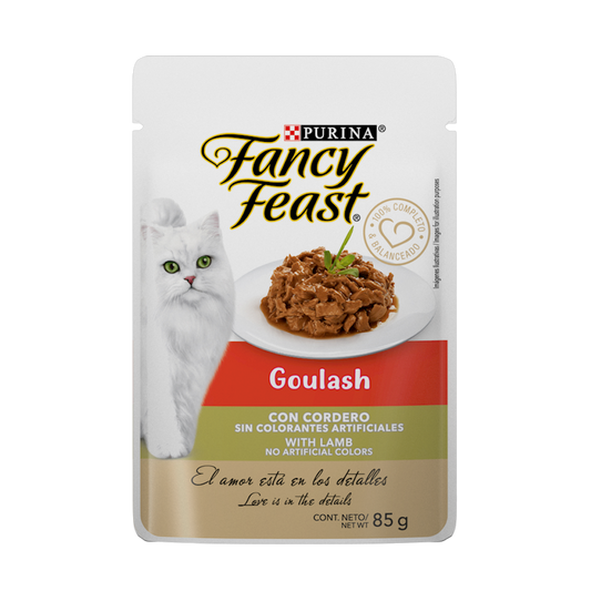 FANCY FEAST - Alimento Húmedo Goulash Cordero Pouch 85 g