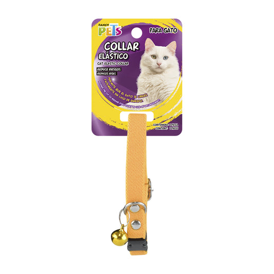 FANCY PETS - Collar Elástico con Cascabel para Gato