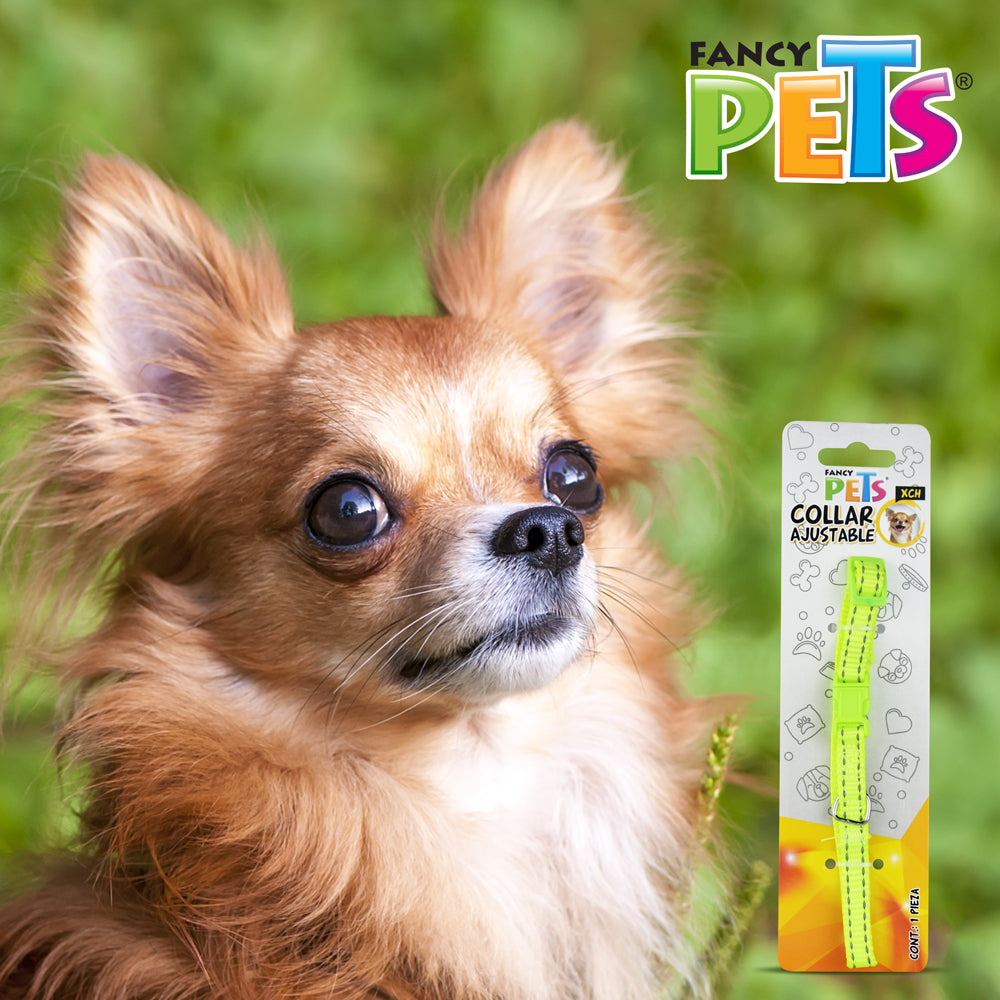 FANCY PETS - Collar Para Perro De Nylon Con Bandas Reflejantes XCH