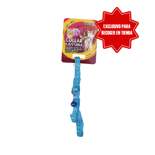 FANCY PETS - Collar de Nylon con Cascabel para Gato