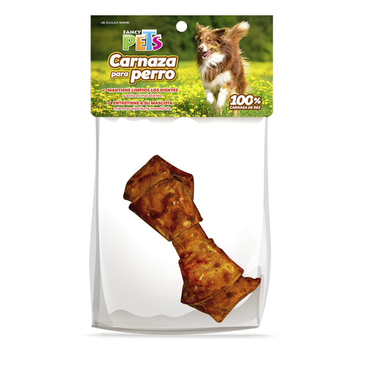 FANCY PETS - Carnaza De Hueso Para Perro Sabor Tocino (10-13cm)