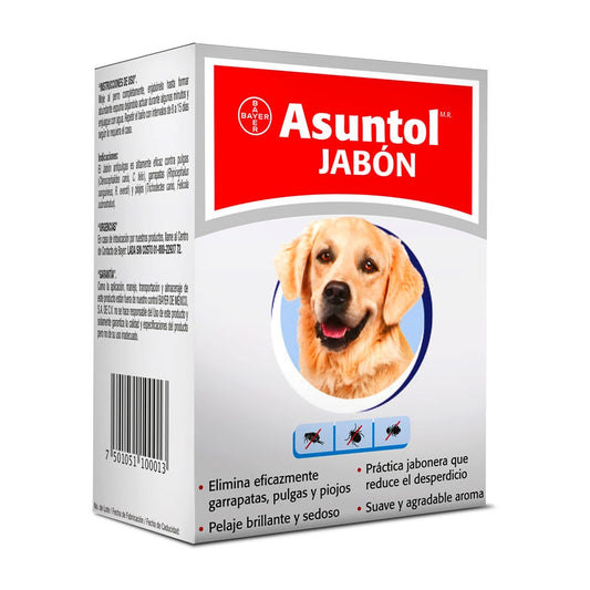 ASUNTOL - Jabón Antipulgas Para Perro