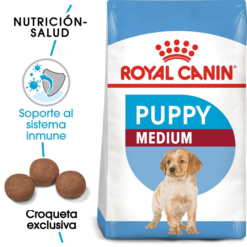 ROYAL CANIN - Alimento Seco Para Perro Cachorro Razas Medianas 2.7 Kg