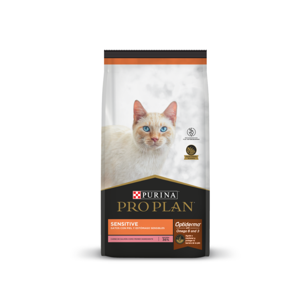 PRO PLAN - Alimento Seco Para Gato Adulto Sensibilidad Alimentaria Salmón y Arroz 3 Kg