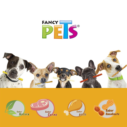 FANCY PETS - Palitos de Carnaza de Res 20 pzas Sabores Variados
