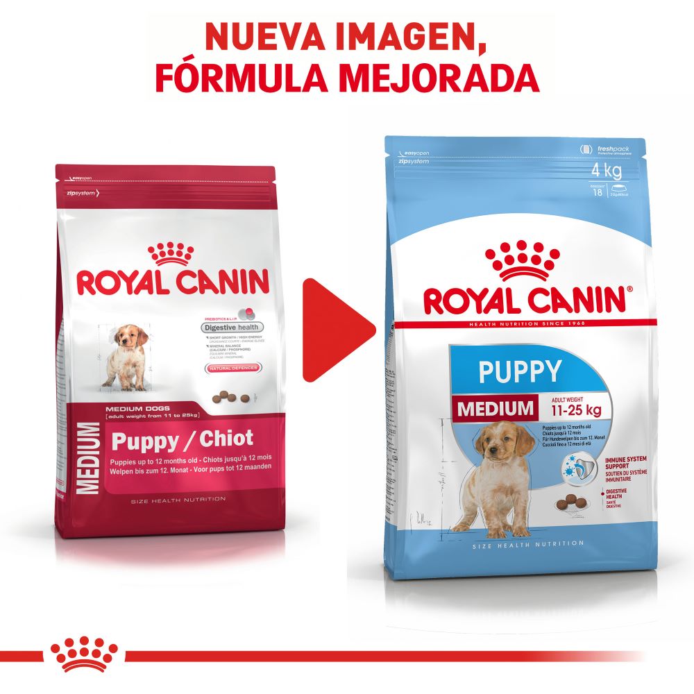 ROYAL CANIN - Alimento Seco Para Perro Cachorro Razas Medianas 2.7 Kg